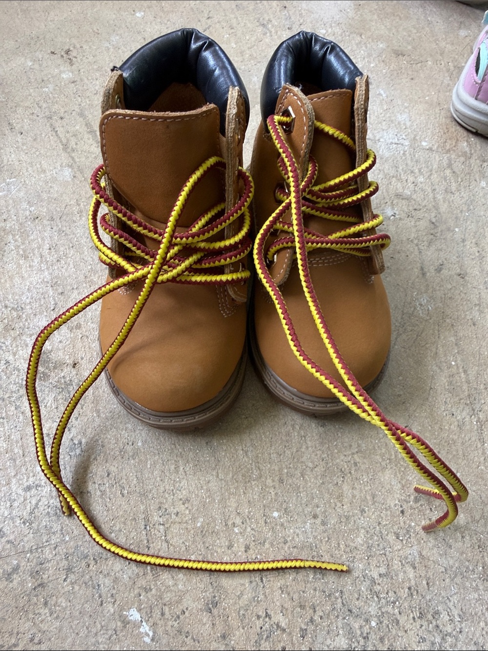 Kids Brown Lace-Up Ankle Boots - Casual Outdoor Style